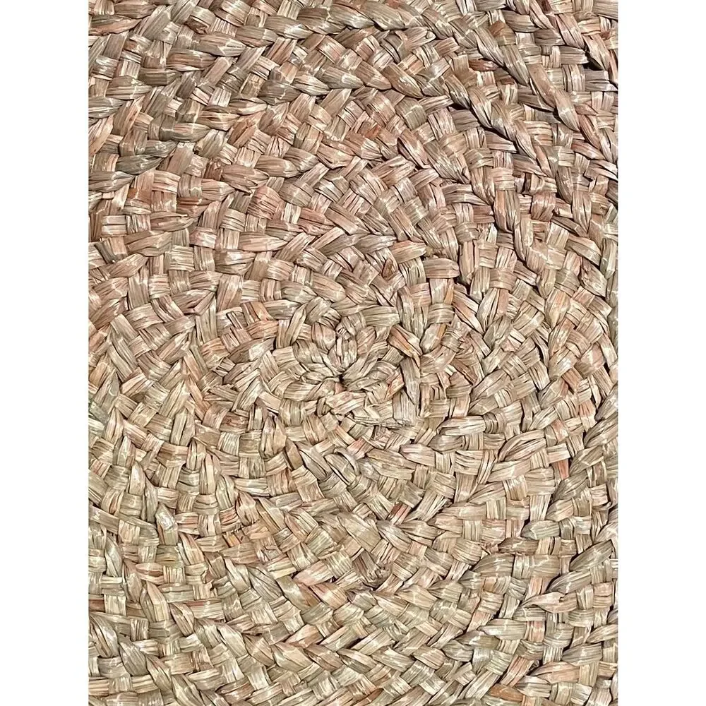 Large Natural Fiber Round Braided Placemats, Set of 4